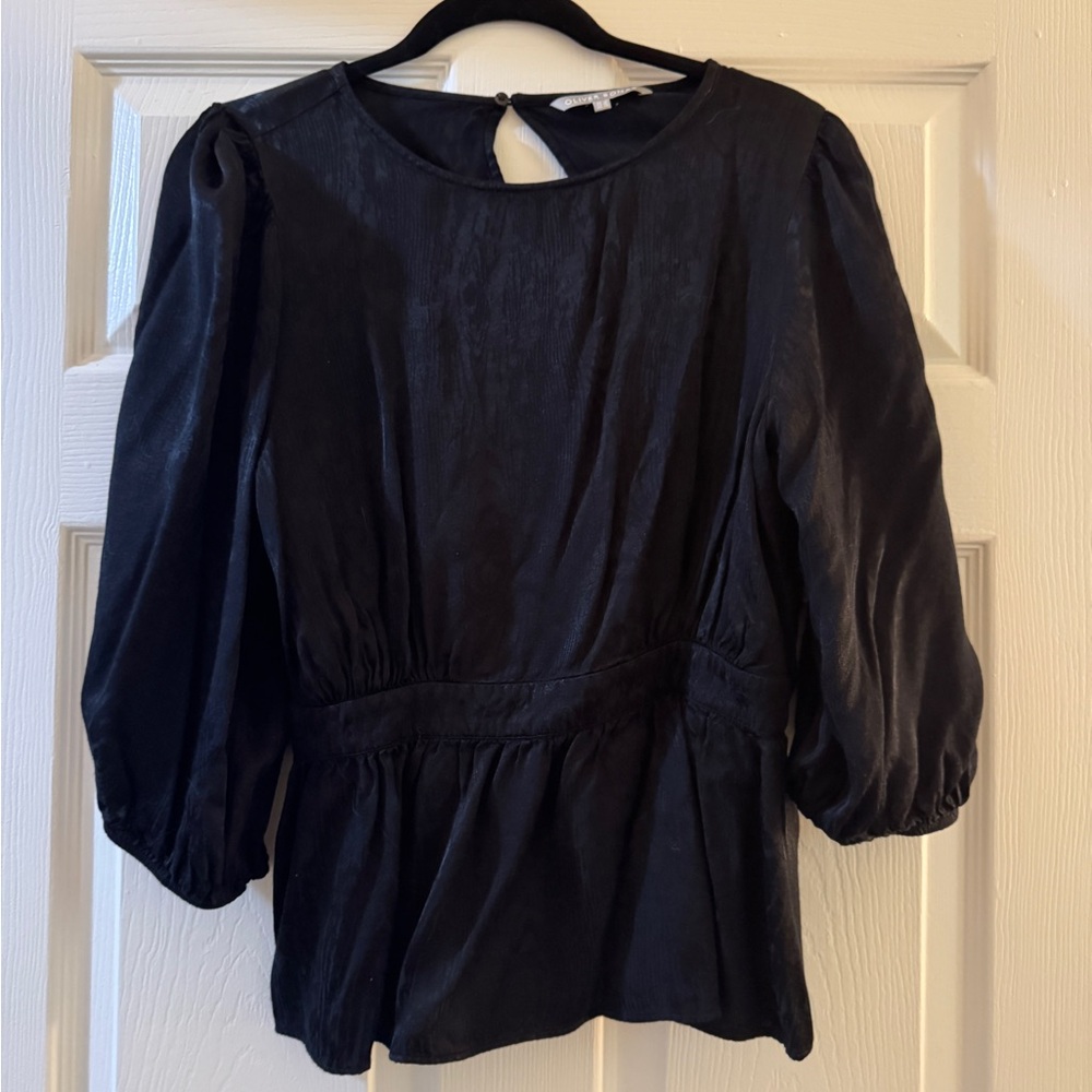 Oliver Bonas Elegant Black Women's Top